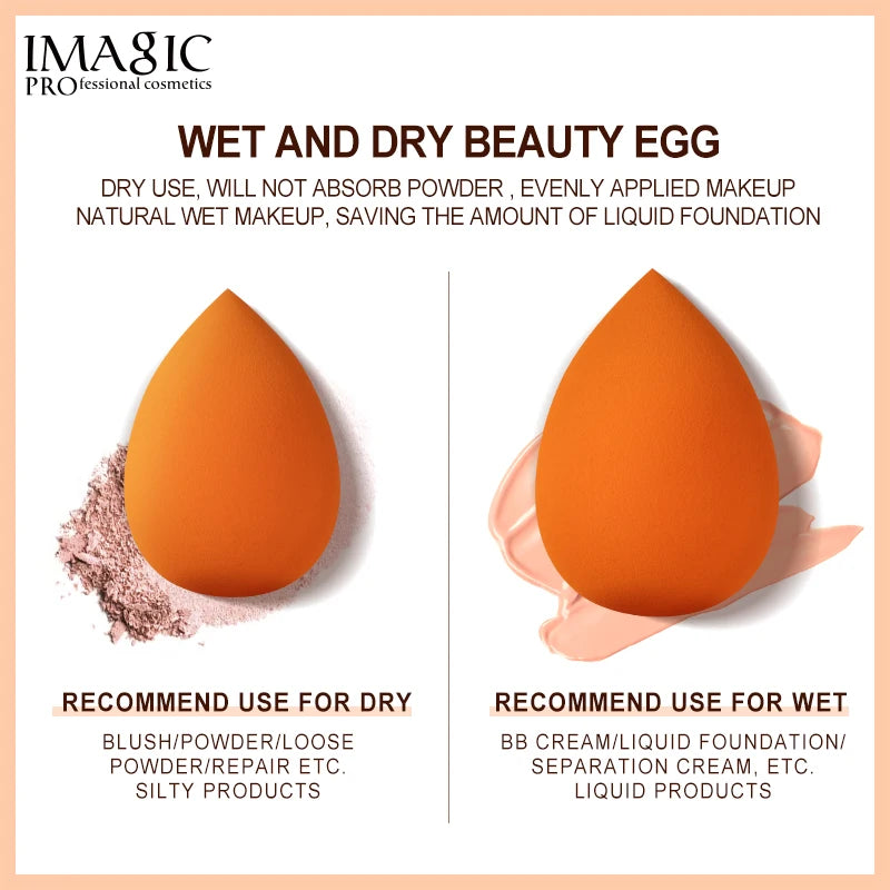 IMAGIC Professional Sponge Makeup Puff for Foundation Cream Concealer Beauty Cosmetic Makeup - Large Size